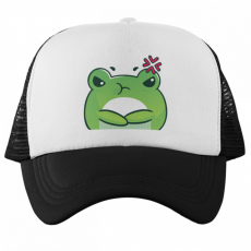  Ideges Béka Emoji - Trucker Hálós Baseball Sapka