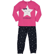 Idexe csillagmintás pink-sötétkék pizsama - 104
