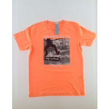  IDEXE kisfiú deszkamintás narancssárga póló - 158 gyerek póló