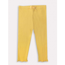  IDEXE Mustársárga Leggings - Bordázott, Rugalmas