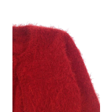 Idexe piros színű szőrmés kardigán gyerek pulóver, kardigán