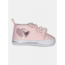 Idexe szívecskemintás rózsaszín babacipő - 62 gyerek cipő