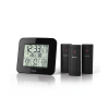  Időjárás állomás HAMA EWS-Trio 3 külső érzékelővel fekete