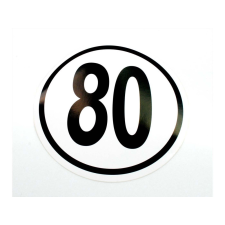  Időjárásálló matrica, 200 mm autókhoz, utánfutókhoz, mopedszekhez információs címke