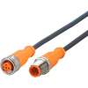 ifm Electronic EVC043 Összekötő vezeték Dugó, egyenes, Alj, egyenes 2 m Pólusszám: 3, 5 1 db (EVC043)