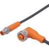 ifm Electronic EVC289 Összekötő vezeték Dugó, egyenes, Alj, hajlított 5 m Pólusszám: 4, 5 1 db (EVC289)