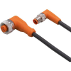 ifm Electronic EVC375 Összekötő vezeték Dugó, hajlított, Alj, hajlított 0.3 m Pólusszám: 4, 5 1 db (EVC375)