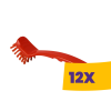 IGEAX élelmiszeripari mosogató kefe Piros (Karton - 12 db)