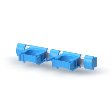 IGEAX eszköz, nyéltartó 30cm - 2 tartó + 1 kampó, kék takarító és háztartási eszköz