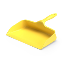 IGEAX higiéniai műanyag szemetes lapát és seprű 30cm széles, sárga takarító és háztartási eszköz