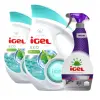 Igel hipoallergén mosógél 2x 2 L (50 mosás) + Grátisz IGEL univerzális tisztító 650 ml