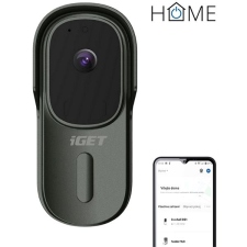 iGet HOME Doorbell DS1 Anthracite - akkumulátoros, WiFis, FullHD videó- és hangátvitel kaputelefon