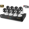 iGet HOMEGUARD HGNVK164908 + 8x HGNVK936CAM 4K (8MPx)