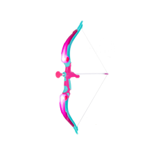  Íj, nyilak és céltábla készlet rózsaszín kerti játék