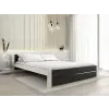  IKAROS DOUBLE ágy 120 x 200 cm, antracit/fehér Ágyrács: Lamellás ágyrács, Matrac: Coco Maxi 20 cm matrac