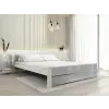  IKAROS DOUBLE ágy 160 x 200 cm, beton/fehér Ágyrács: Léces ágyrács, Matrac: Somnia matrac 18 cm