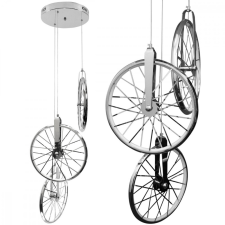 Ikonikus függő LED MENNYEZETI LÁMPA 3x BICYKL 33W 3000K króm GOLDLUX (Polux) világítás