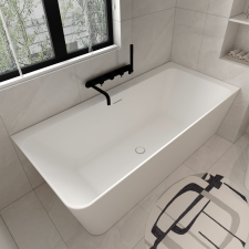  ILDA-R matt fehér szabadonálló kád kád, zuhanykabin