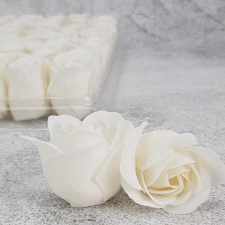  Illatos szappanrózsafej fehér 81db/dob dekorációs kellék