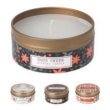  Illatosított gyertya fém tégelyben D6x3cm gyertya