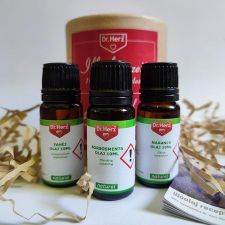 Illóolaj válogatás dobozban – Dr. Herz ajándék szett (3 x 10 ml) illóolaj
