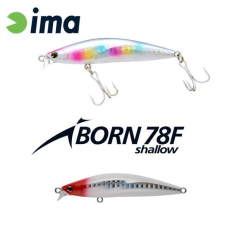  Ima Iborn 78F Shallow 78mm 8.5g 001 Red Head wobbler csali