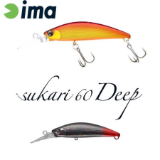  Ima Sukari 60 Deep 60mm 8g 014 Titanium Black 2 wobbler csali