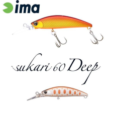 Ima Sukari 60 Deep 60mm 8g 020 Pearl Off White wobbler csali