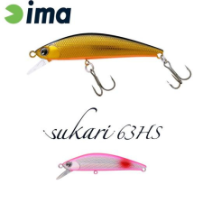  Ima Sukari 63HS 63mm 8g 013 Red Spot Pink wobbler csali