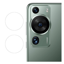 IMAK kameravédő üveg 2db (lekerekített szél, karcálló, 0.2 mm, 9H) ÁTLÁTSZÓ Huawei P60 Pro mobiltelefon kellék