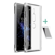 IMAK szilikon telefonvédő (közepesen ütésálló, légpárnás sarok + képernyővédő fólia) ÁTLÁTSZÓ | GP-81385 tok és táska