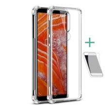 IMAK szilikon telefonvédő (közepesen ütésálló, légpárnás sarok + képernyővédő fólia) ÁTLÁTSZÓ | GP-86042 tok és táska