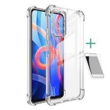 IMAK szilikon telefonvédő (ütésállóság, légpárnás sarok + képernyővédő fólia) ÁTLÁTSZÓ (GP-111601) tok és táska