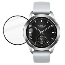 IMAK Xiaomi Watch S3, IMAK okosóra flexibilis üvegfólia, Full cover, 1db, Fekete okosóra kellék
