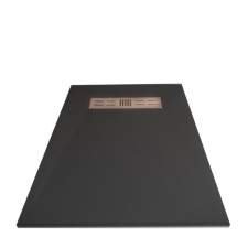  Imp  Prémium Antracit   100 X 180 Kompozit zuhanytálca Kompozit zuhanytálca kád, zuhanykabin