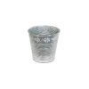 Impex Bádog Kaspó Szürke Hópihés 140-B-22-45/M - D15/11*H14,5cm