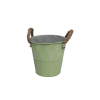 Impex KASPÓ BÁDOG KASPÓ ZÖLD KÖTÉLFÜLŰ 140-B-366 D15X14,3HXD11CM 1DB