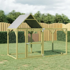  impregnált tömör fenyőfa tyúkól 200x100x150 cm haszonállat felszerelés