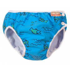 ImseVimse Vimse úszópelenka - Blue Fish mosható pelenka