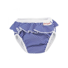 ImseVimse Vimse úszópelenka, fodros - Blue/White Stripes mosható pelenka