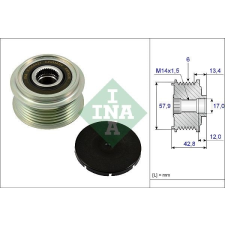INA Generátor szabadonfutó INA 535 0240 10 autó izzó, izzókészlet