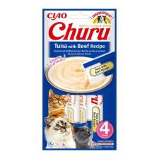  Inaba Cat Ciao Churu krémes macskaeledel - Tonhal, Marha 4x14g macskaeledel
