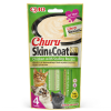  Inaba Cat Ciao Churu Skin & Coat krémes macskaeledel - csirke, fésűkagyló 3 x (4 x 14 g)