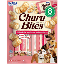 Inaba Dog Churu Bites - csirke, lazac 8 x 12 g jutalomfalat kutyáknak