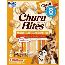 Inaba INABA Dog Churu Bites - csirke 8 x 12 g jutalomfalat kutyáknak