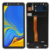 Incell Samsung Galaxy A7 2018 LCD + érintőpanel kerettel, fekete, SM-A750, Incell