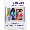 Independently Published LetoDolls Crochet Patterns Large Dolls (21" / 53 cm) Vol. 4 – María Sánchez (Puha kötésű)