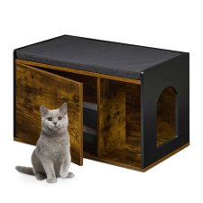 Indusztriális Macskaszekrény macskatoalett 45,5x75x43 cm 10049926 macskatoalett