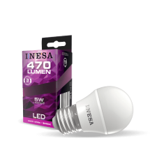 INESA LED FÉNYFORRÁS KISGÖMB E27 5W világítás