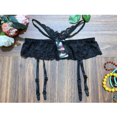 Inez csipke harisnyatartó fekete